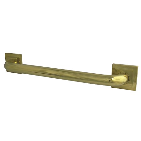 Claremont Contemporary Grab Bar, 14-13/16" L, Brass, Polished Brass DR614122